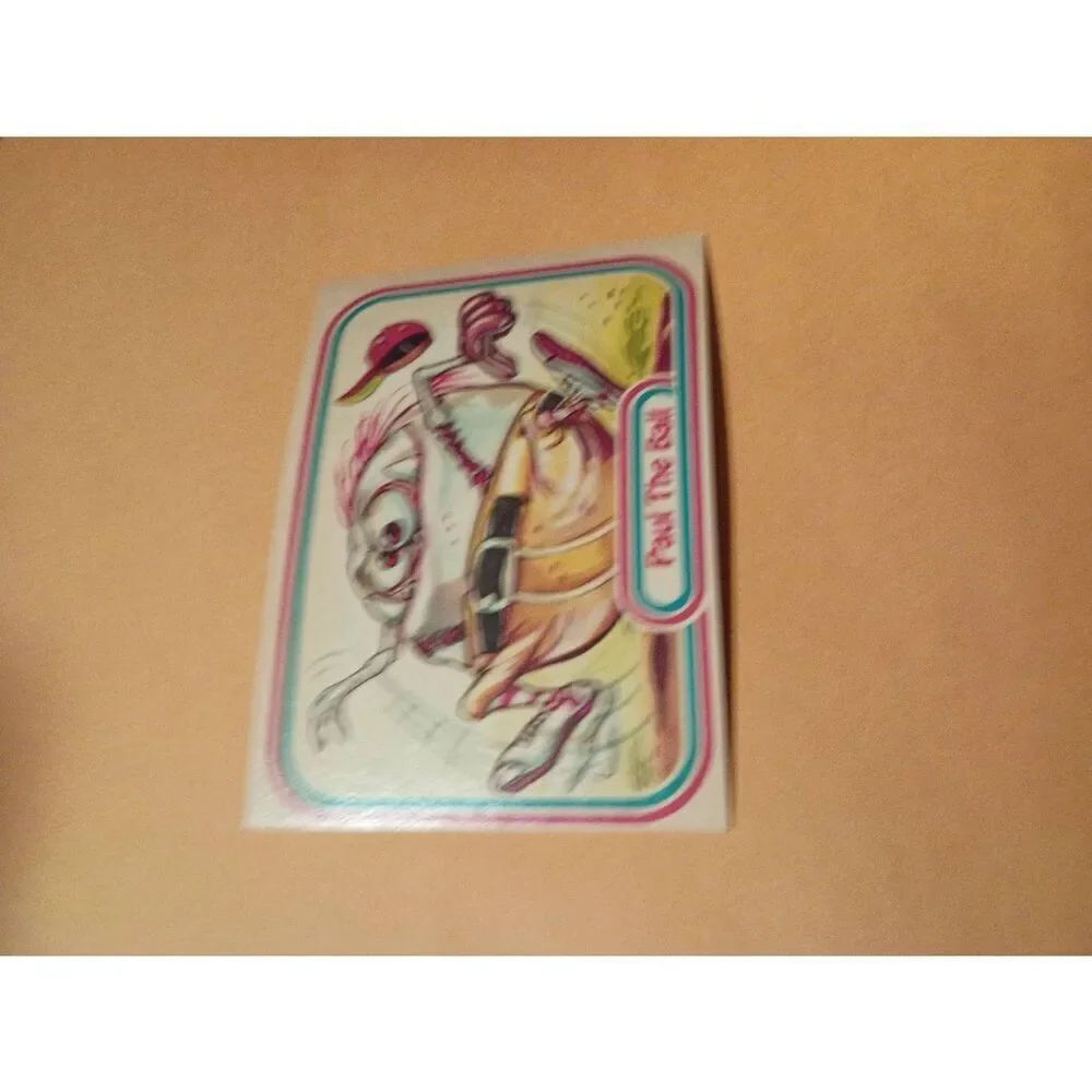 1988 Leaf Awesome All Stars Trading Card 36 Paul the Ball Baseball Parodyo
